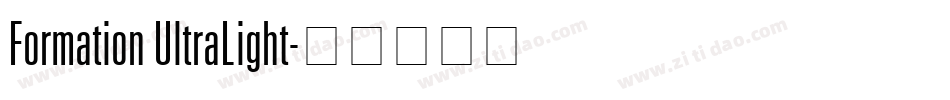 Formation UltraLight字体转换